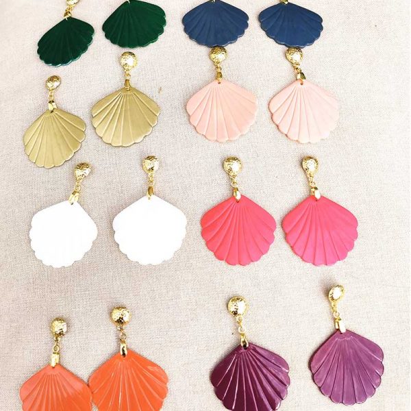 Boucles d'oreilles coquillages