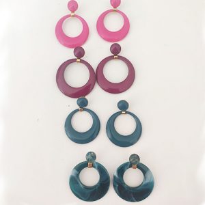 Boucles d'oreilles cercle vintage