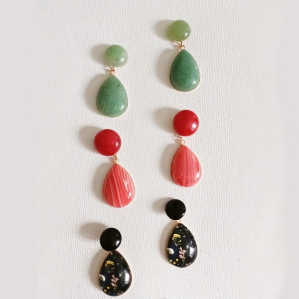 Boucles d'oreilles gouttes – Image 3