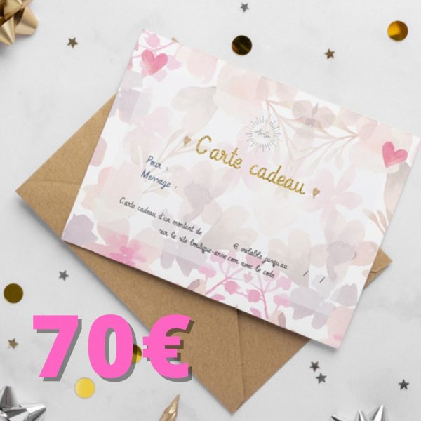 Cadeau carte 70€