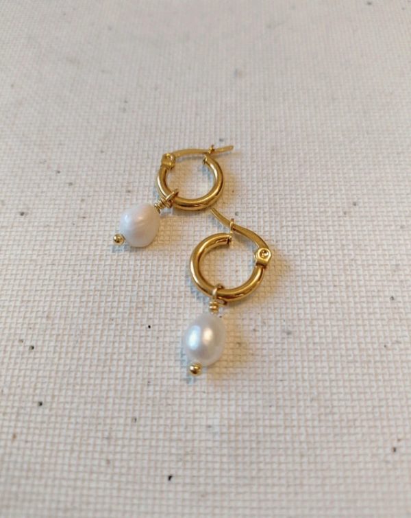 Mini anneaux perles d'eau douce – Image 3