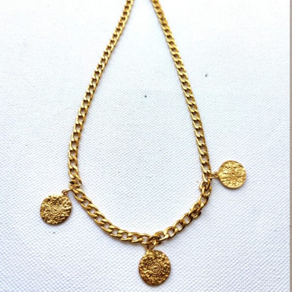 Collier grosse chaîne en acier inoxydable